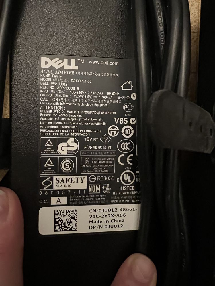 Зарядні пристроі до ноутбуків Dell оптом .Ідеальний стан .Є ще до Hp