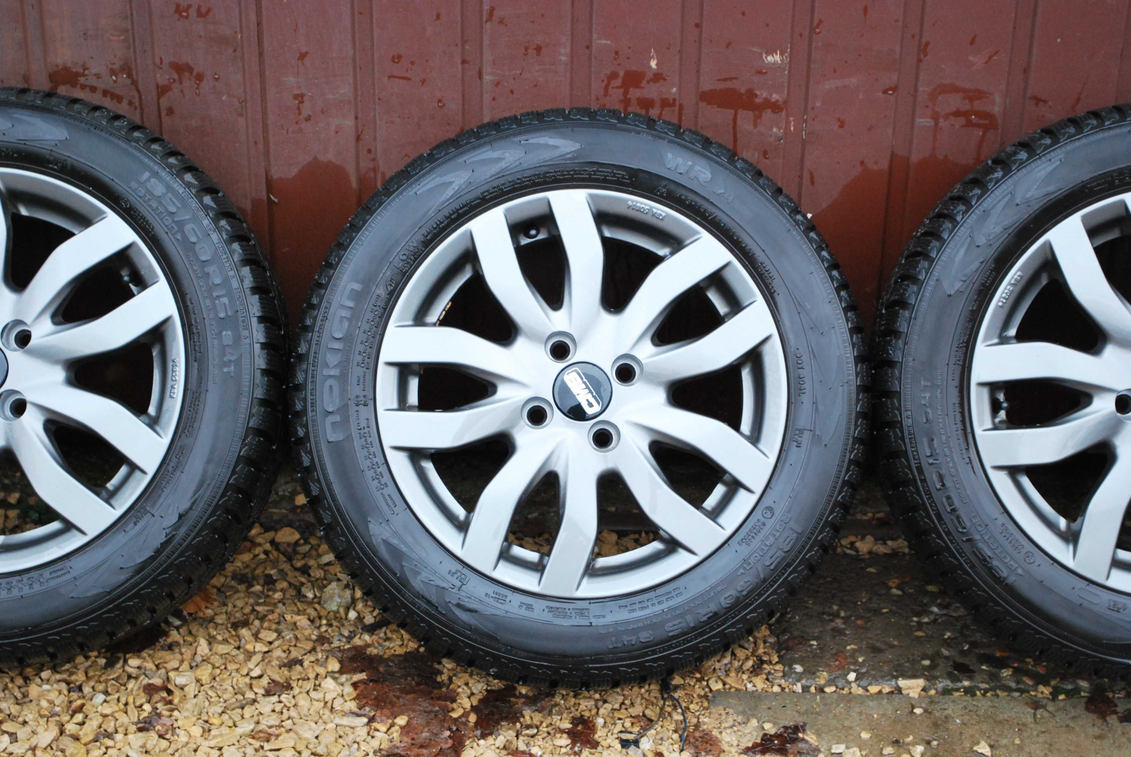 Koła 185/60 R15 4x100 ALufelgi + opony zimowe 7mm Toyota Yaris Ford
