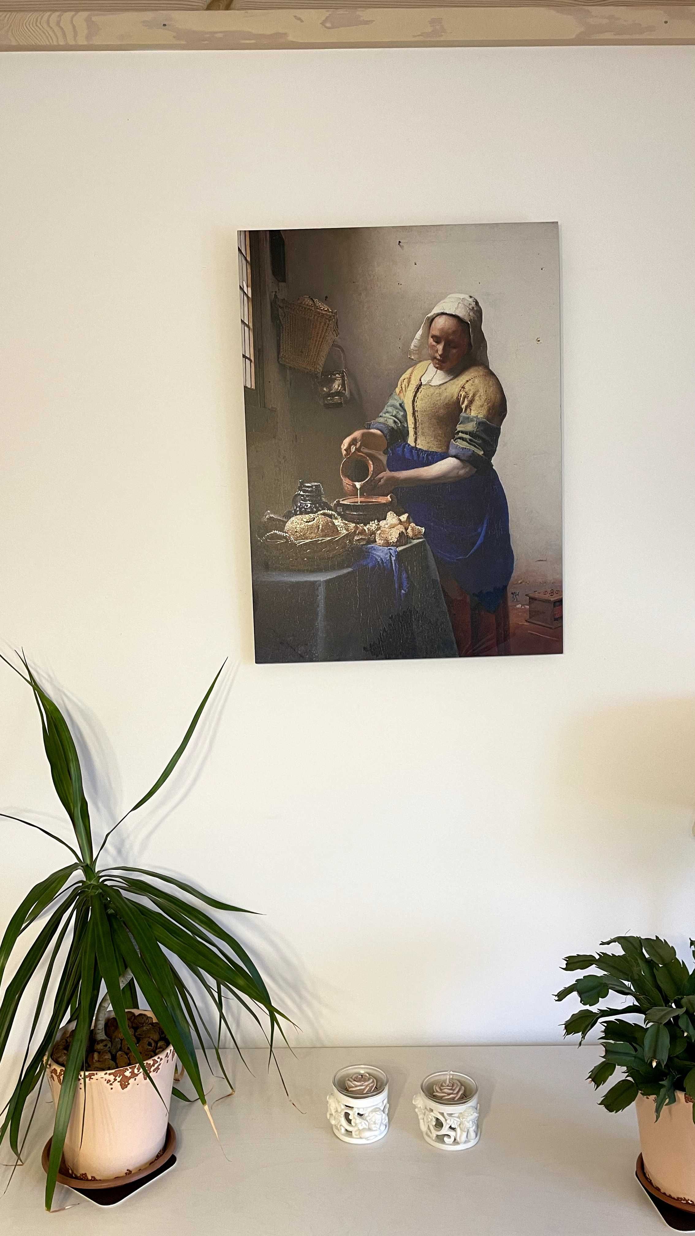 Obraz Mleczarka trwały materiał 55 X 40 cm. Johannes Vermeer