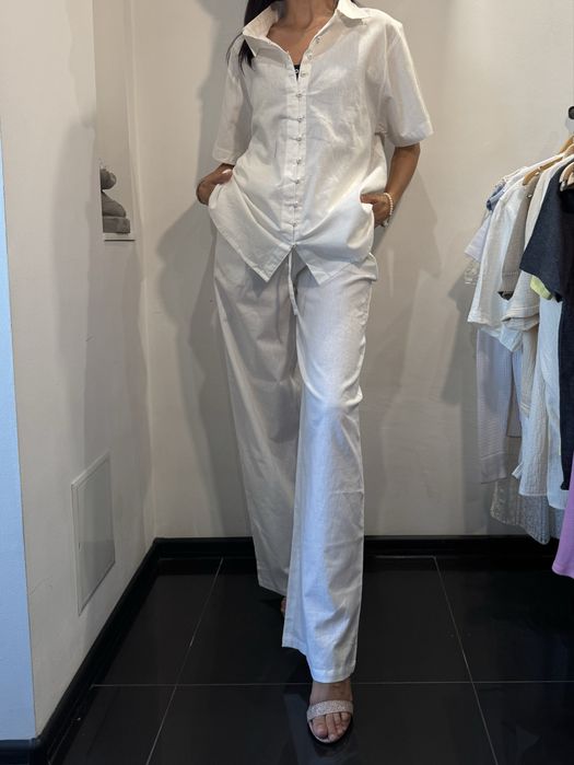 Костюм белый лен  PLT, s