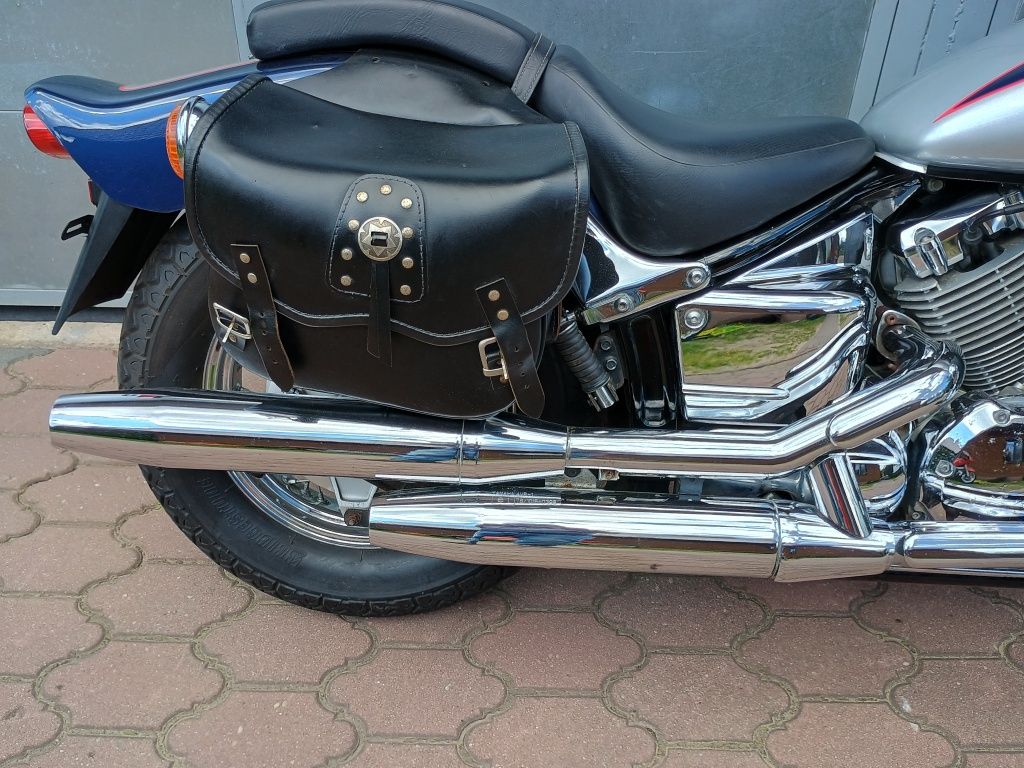 Yamaha Drag Star 650, Niski przebieg, sakwy, szyba