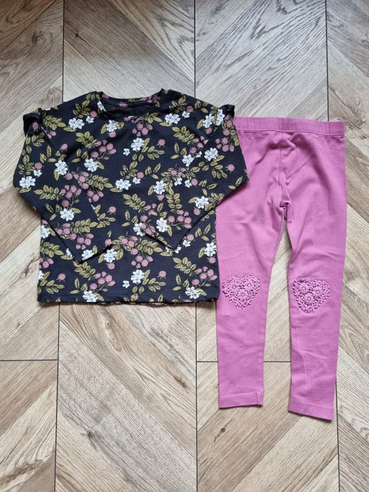 Zestaw paka ubranek dla dziewczynki Zara h&m Next 104