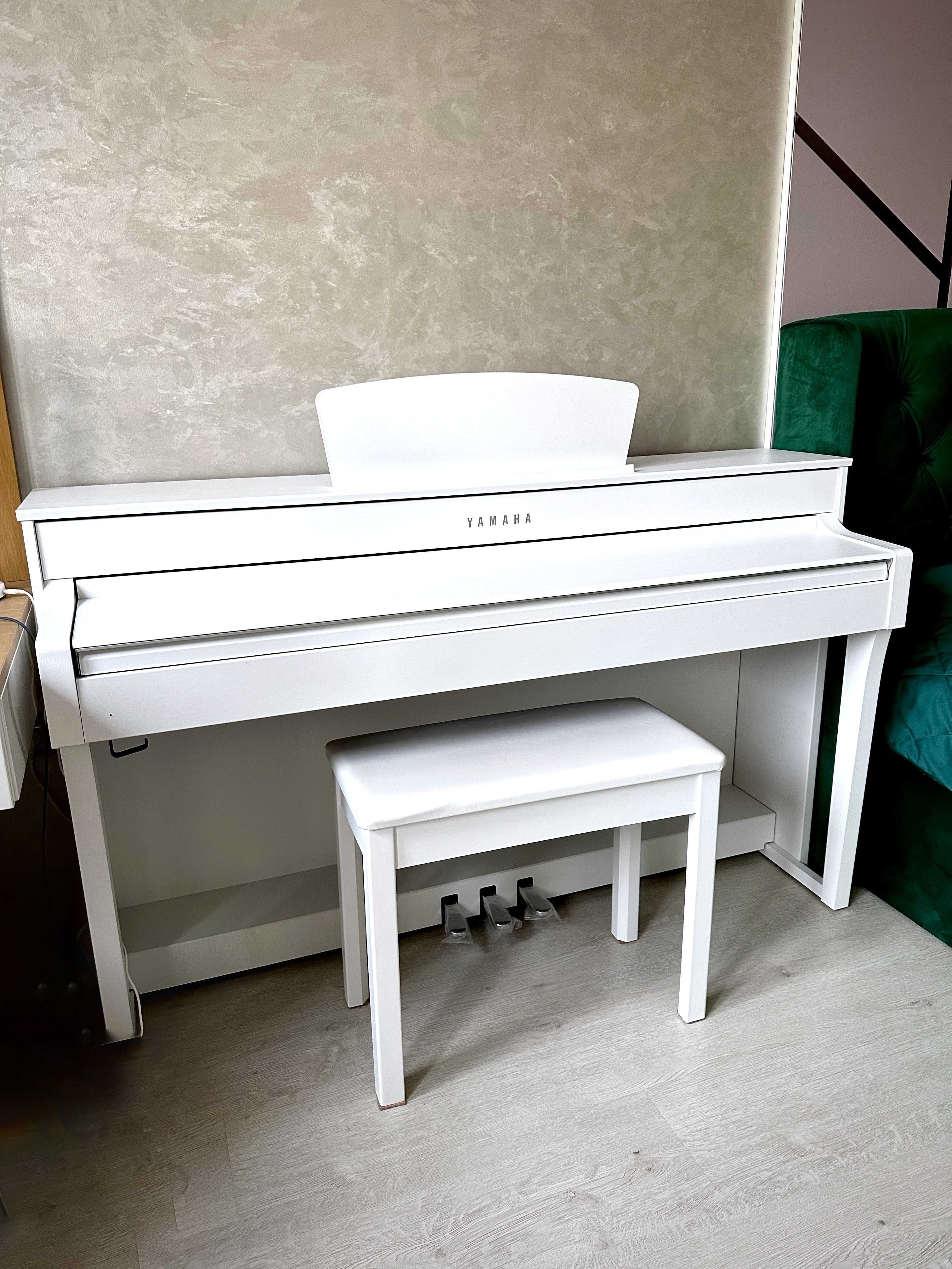 Цифрове піаніно Yamaha Clavinova CLP-635 White + банкетка в подарунок!
