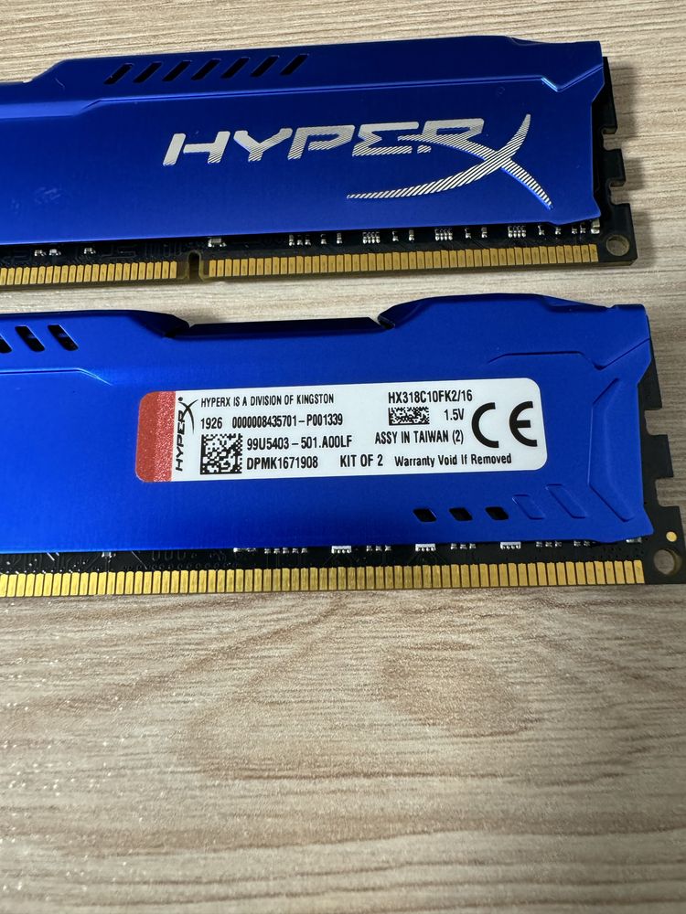 HyperX Fury DDR3-1866 16GB Blue (2x8GB)