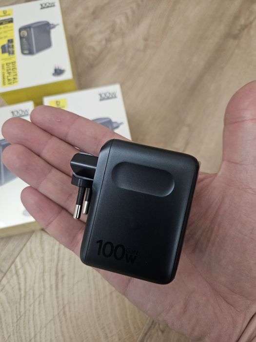 Baseus PicoGo AE21 100w, складна вилка+дисплей,  зарядний, НОВИНКА