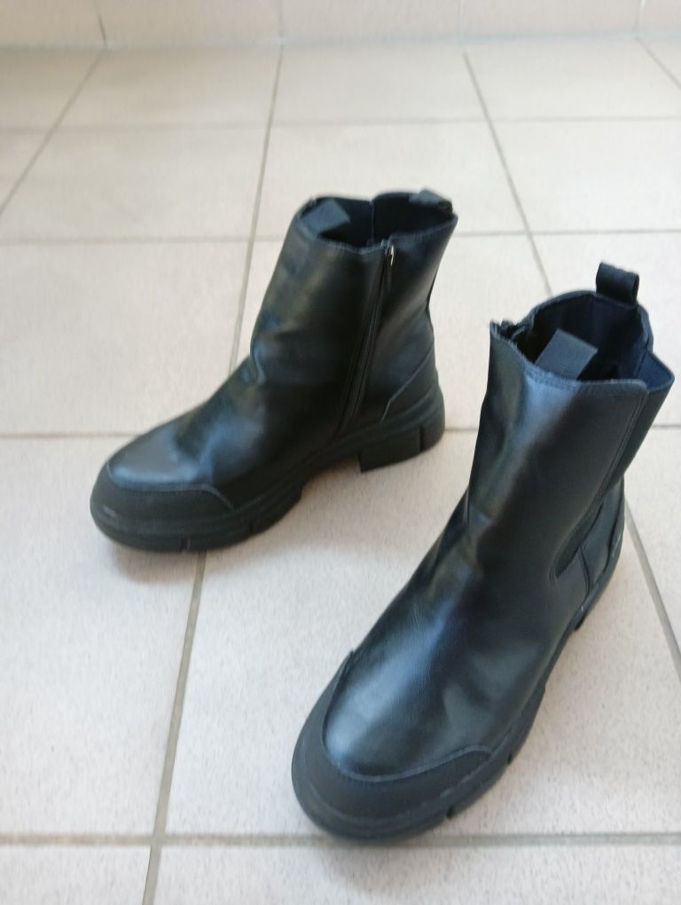 Botki, buty Esmara z Lidla r. 39 skóra ekologiczna