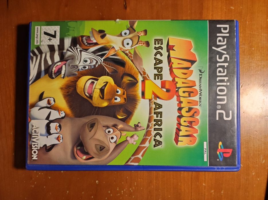 Jogos King Fu Panda e Madagáscar 2 Escape África para PlayStation 2