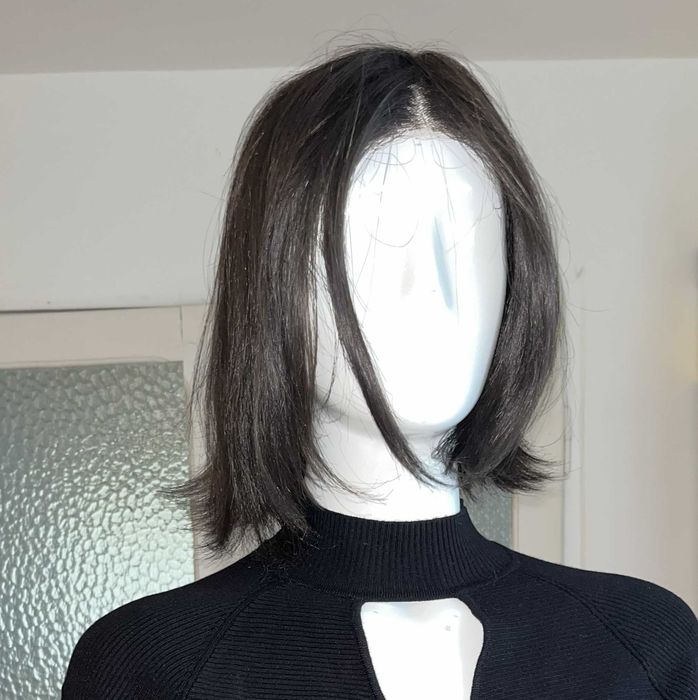 Peruka syntetyczna super jakość + kosmetyki i gwarancja, kolor czarny