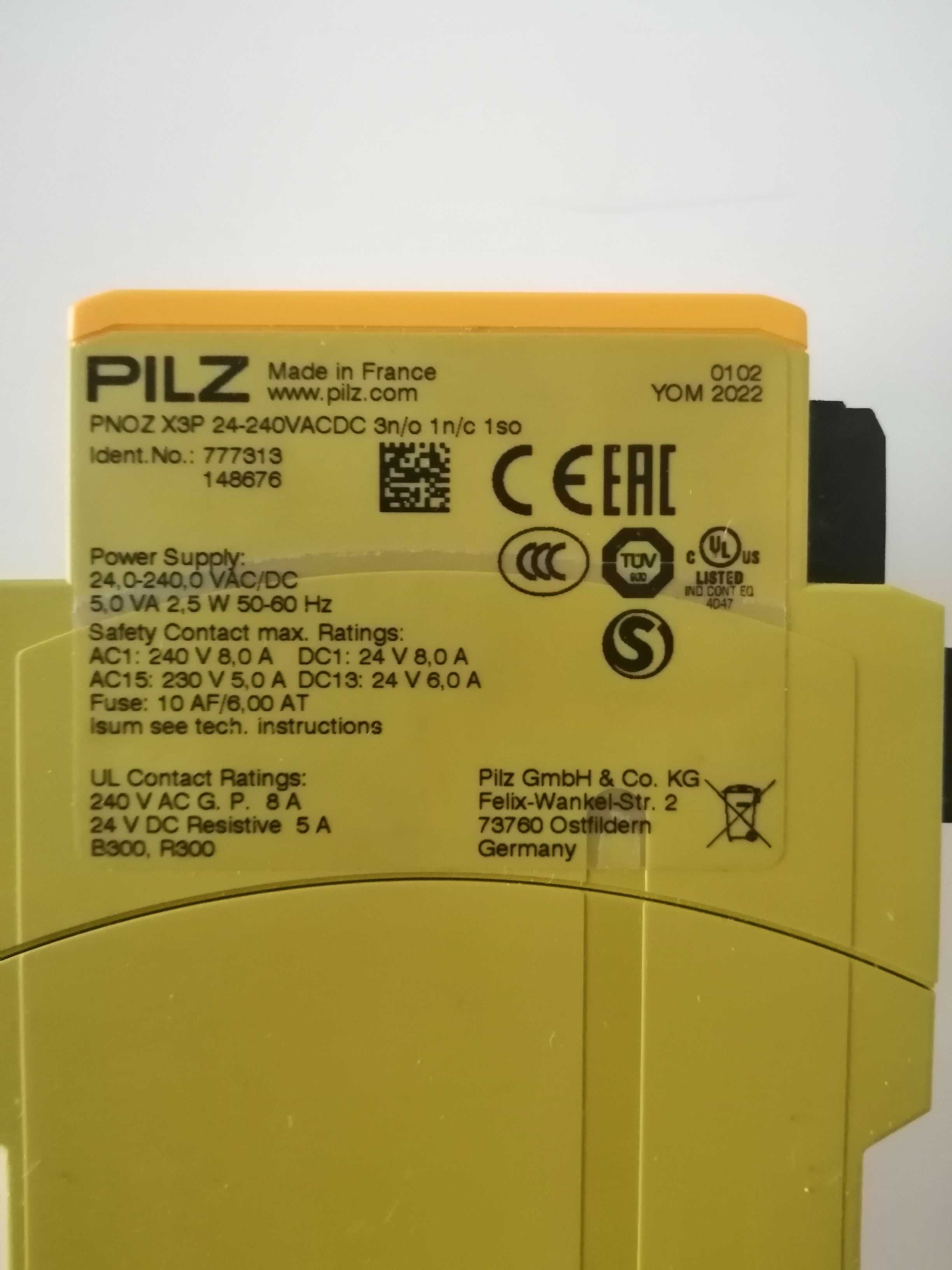 Moduł, przekaźnik bezpieczeństwa PILZ PNOZ X3P
