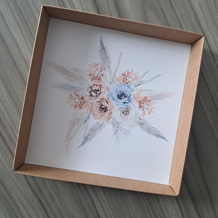 Personalizowana kartka ślubna w pudełeczku