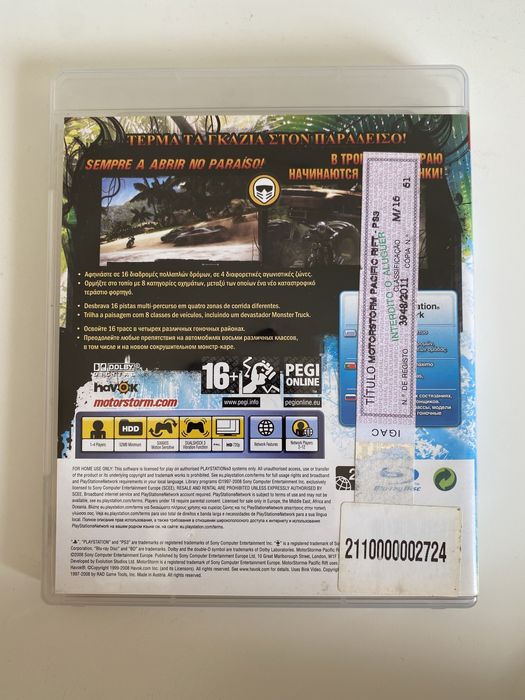 Jogo PS3: Motor Storm Pacific Rift