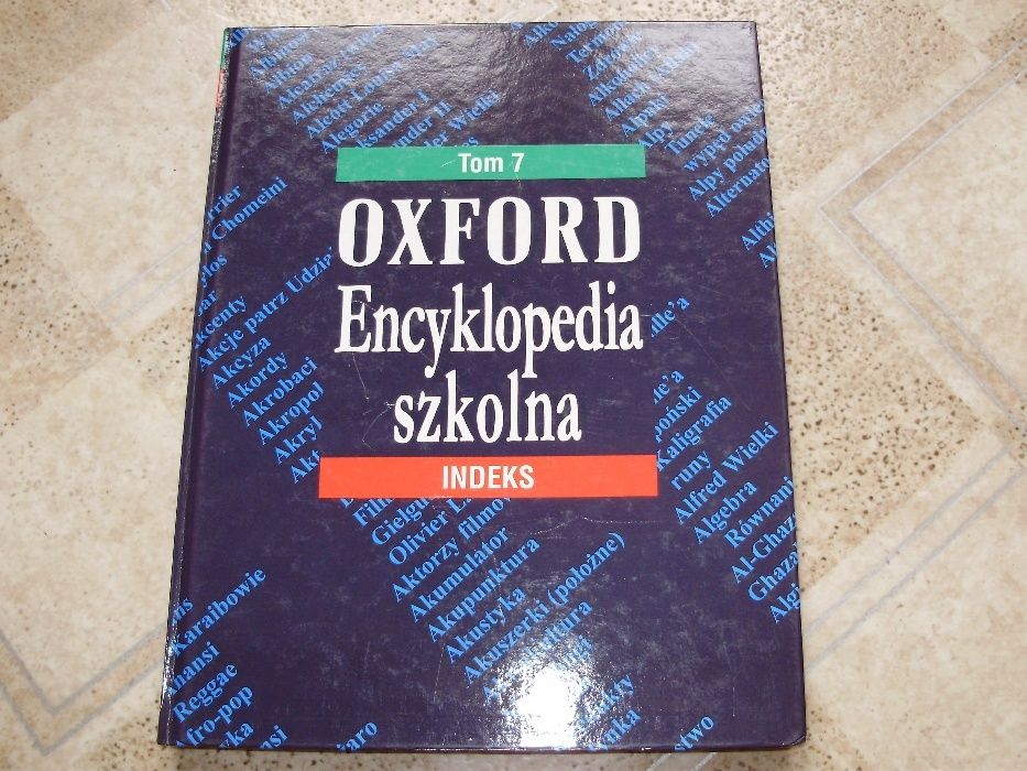 Oxford Encyklopedia szkolna 6 tomów + indeks