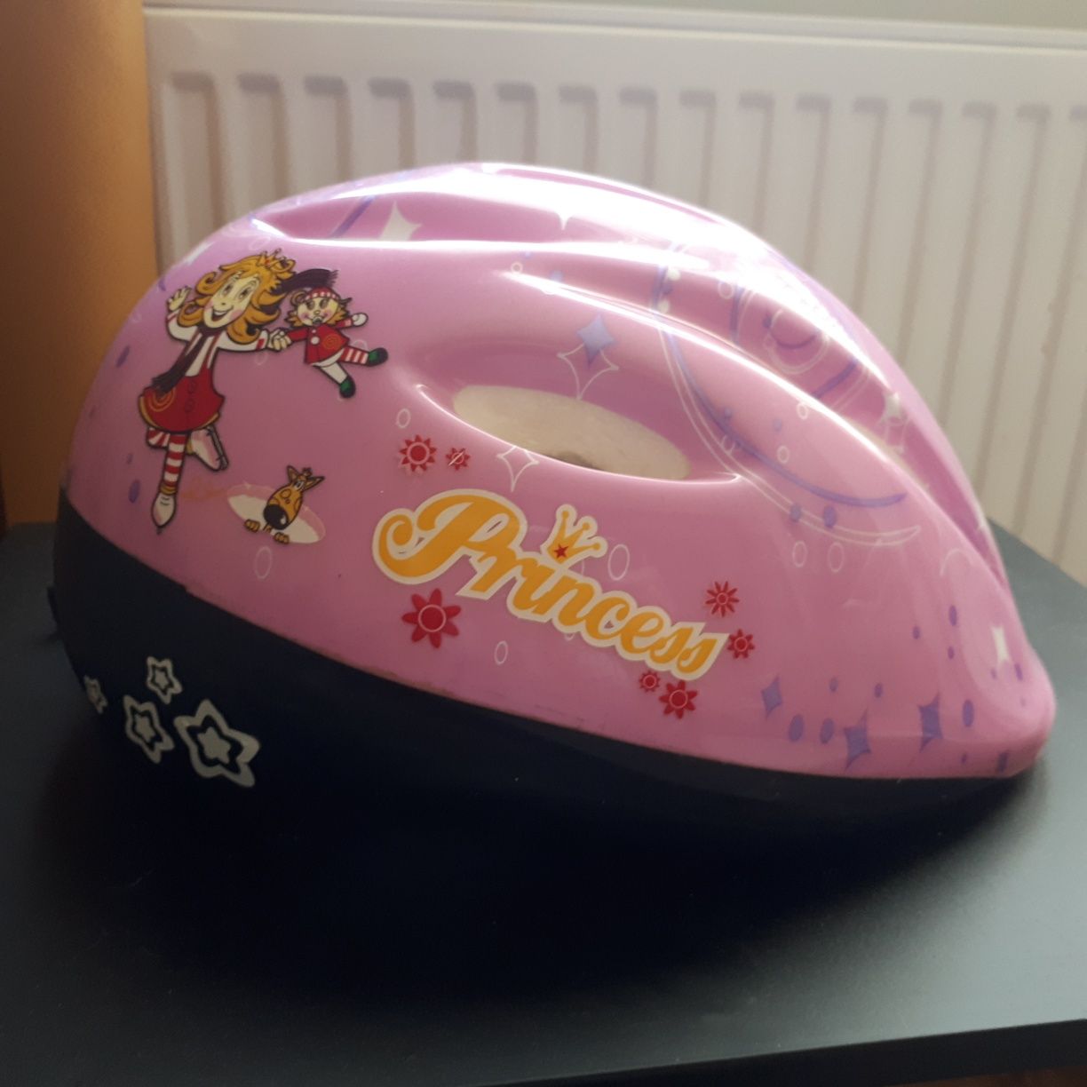 Kask różowy Decathlon Princess regulowany jak nowy