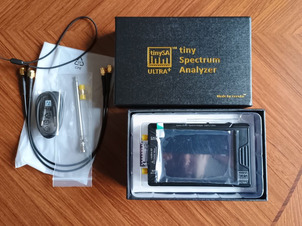 Аналізатор спектру tinySA ULTRA Plus ZS-407 до 7,3 ГГц!
