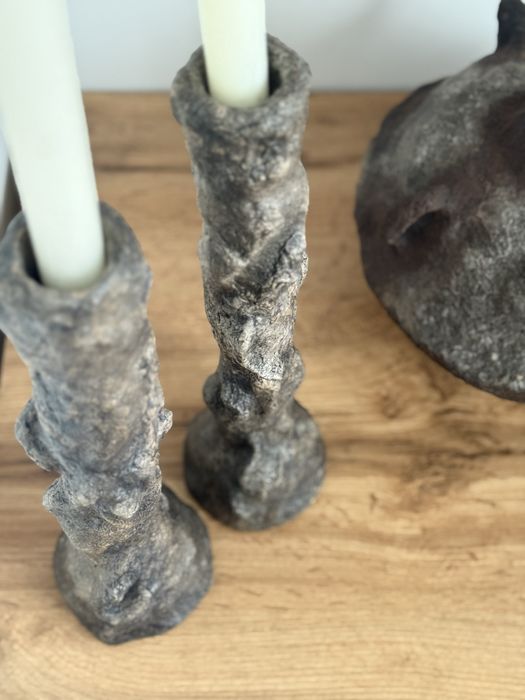 Підсвічники з папʼє-маше