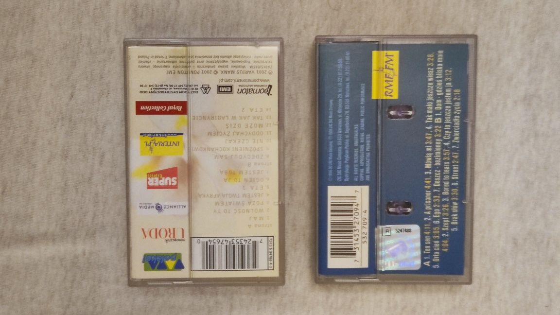 Dwie kasety magnetofonowe Various Manx