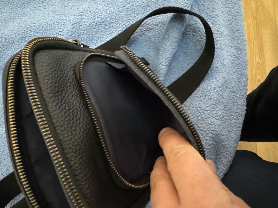 Чоловіча сумка lacoste, шкіряна, оригінал