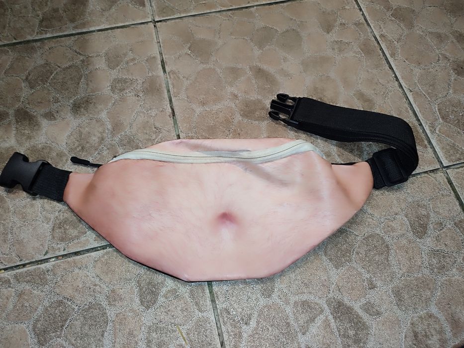 Сумка бананка волохатий живіт на пояс