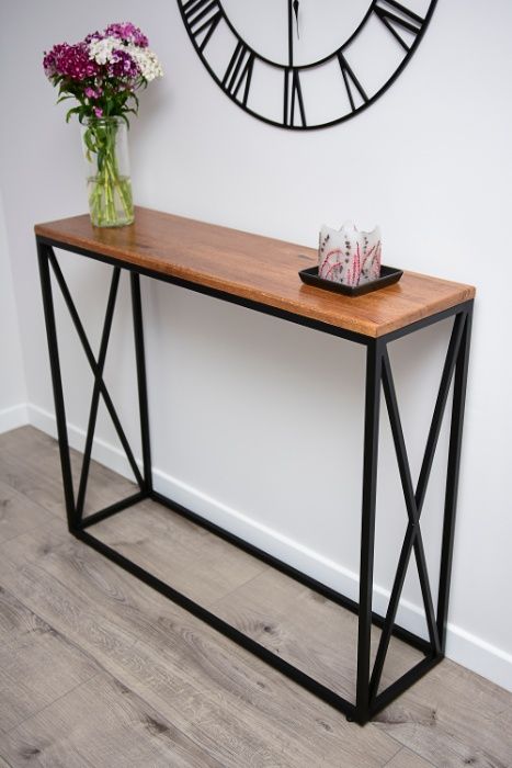 Konsola dębowa loft/industrial,różne wzory!