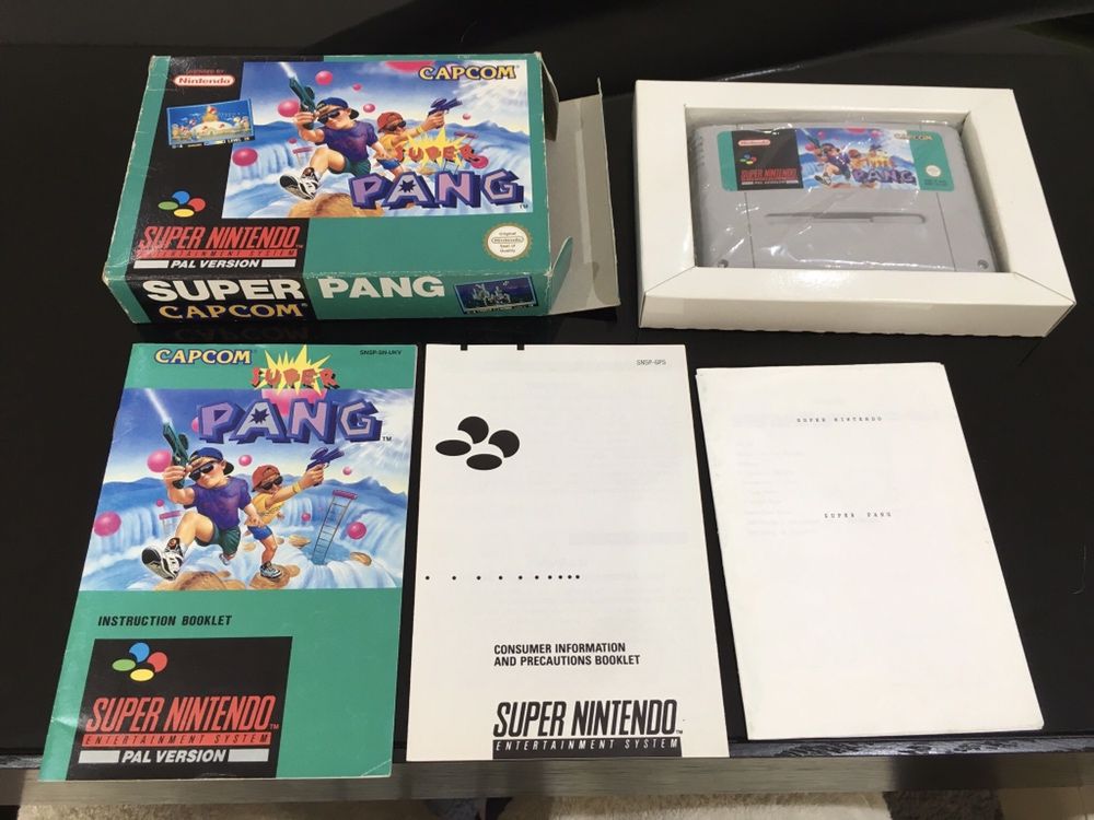 Raríssimo Super Pang edição PT COMPLETO (super nintendo snes)