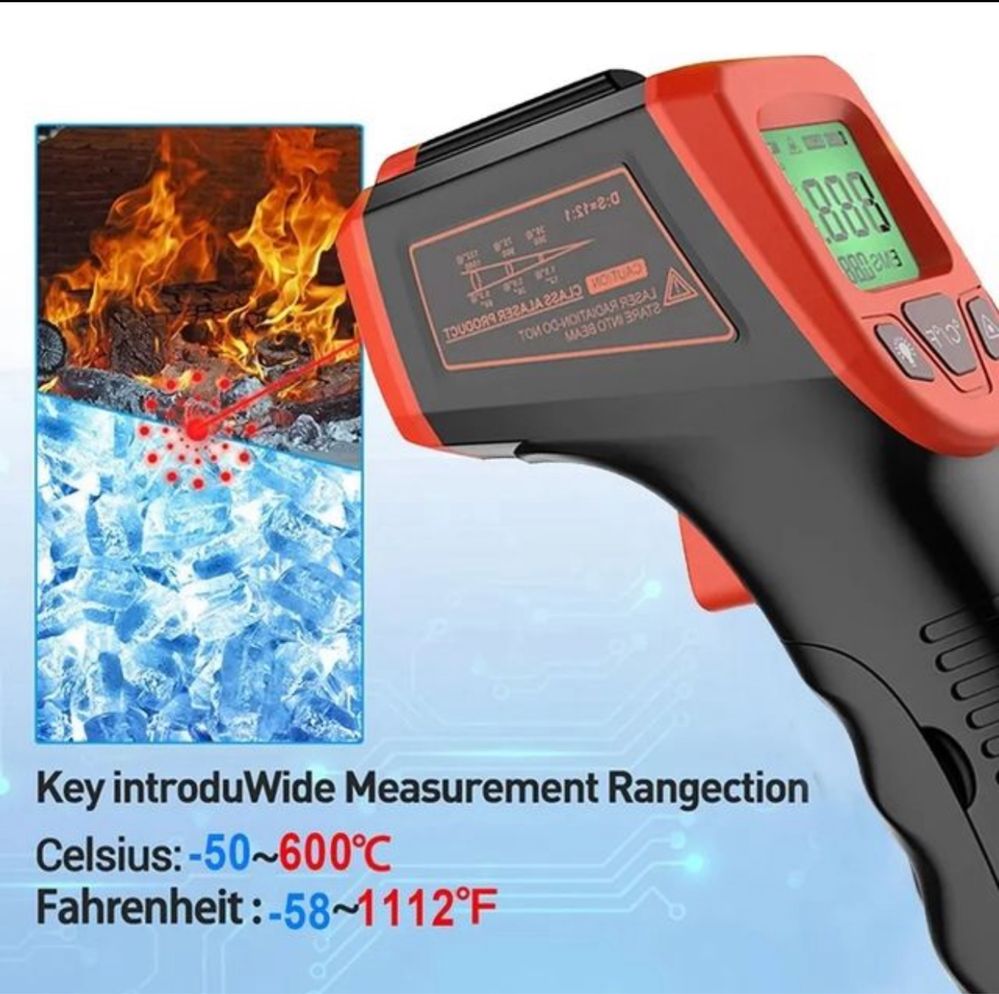 Pistola Medidor de temperatura infravermelhos