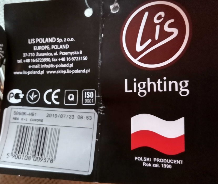 Lampka nowa   ścienna ,ozdobna, kinkiet