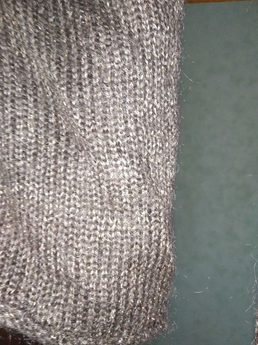 Кофта свитер кардиган пуловер мохеровая с люрексом на запах Indiska