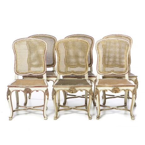 Conjunto 10 Cadeiras Estilo Luís XVI