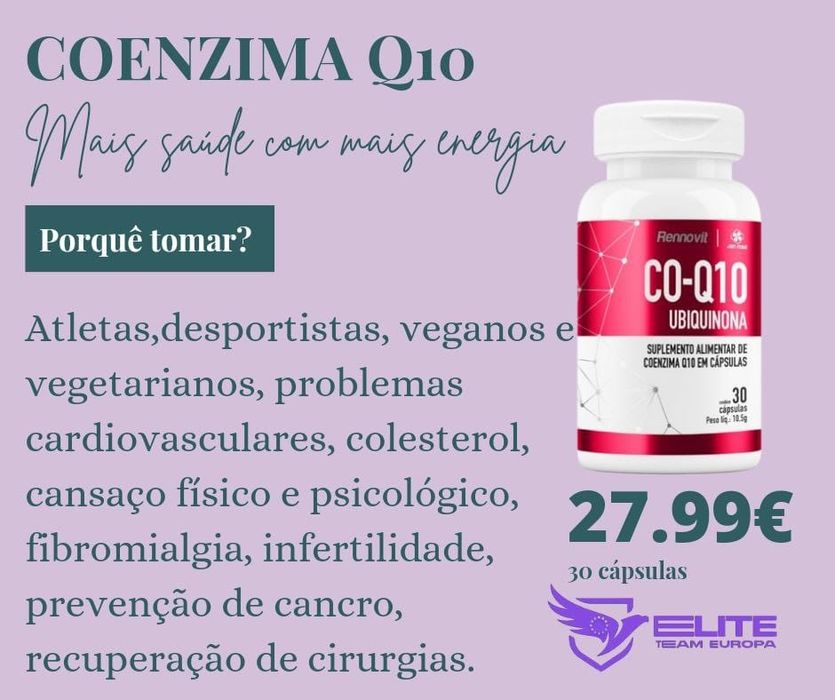 Coenzima Q10 suplemento