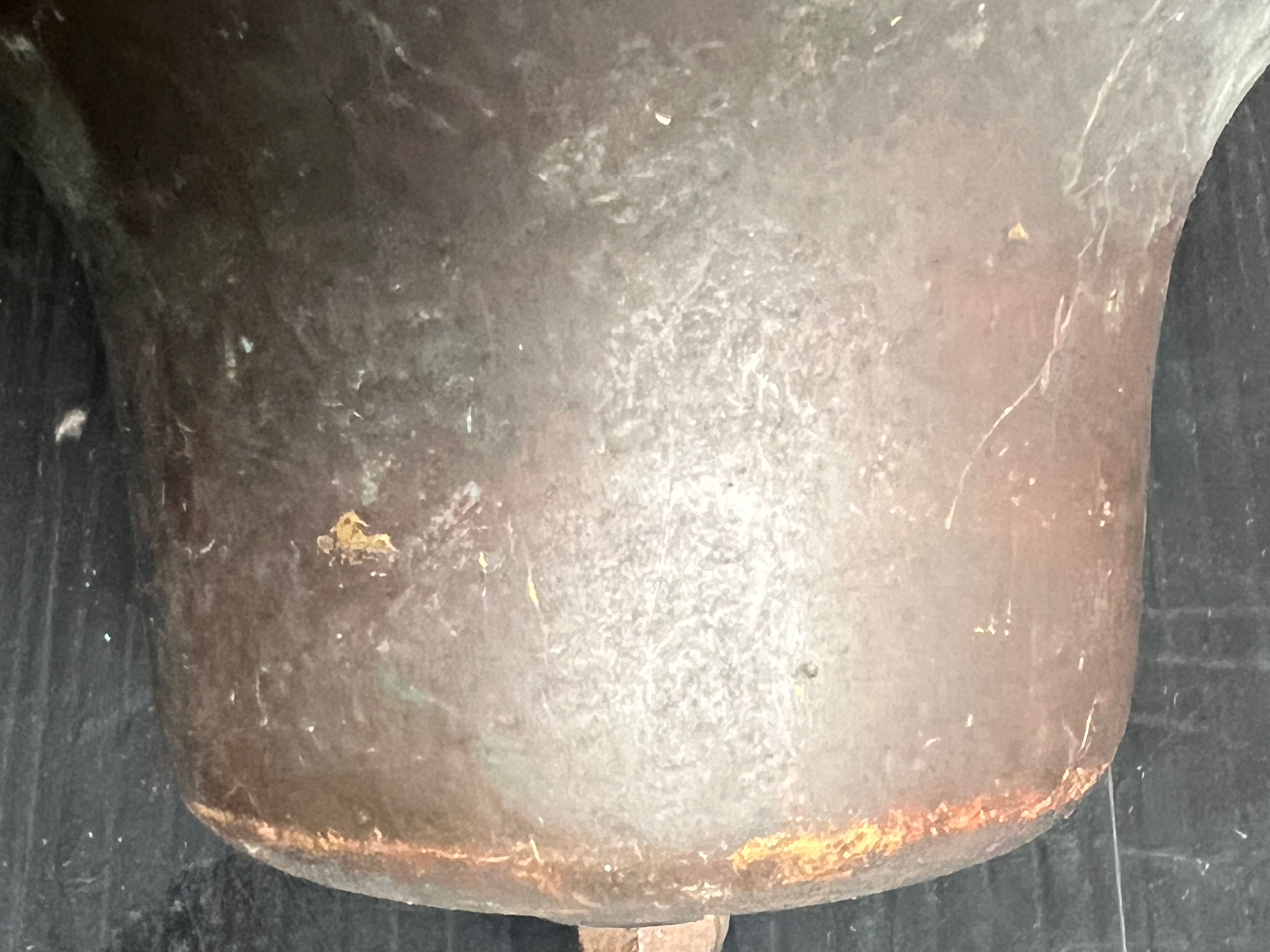 Stary dzwon brąz 10 cm