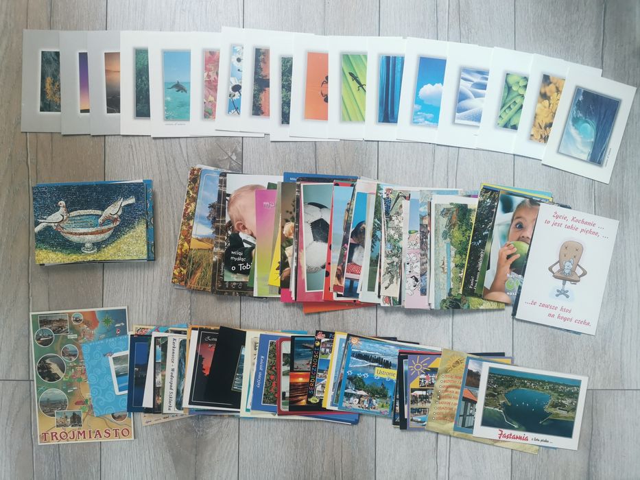 Pocztówki 220szt niezapisane