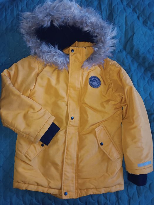 Kurtki  zimowe 128 parka chłopięca 2 szt
