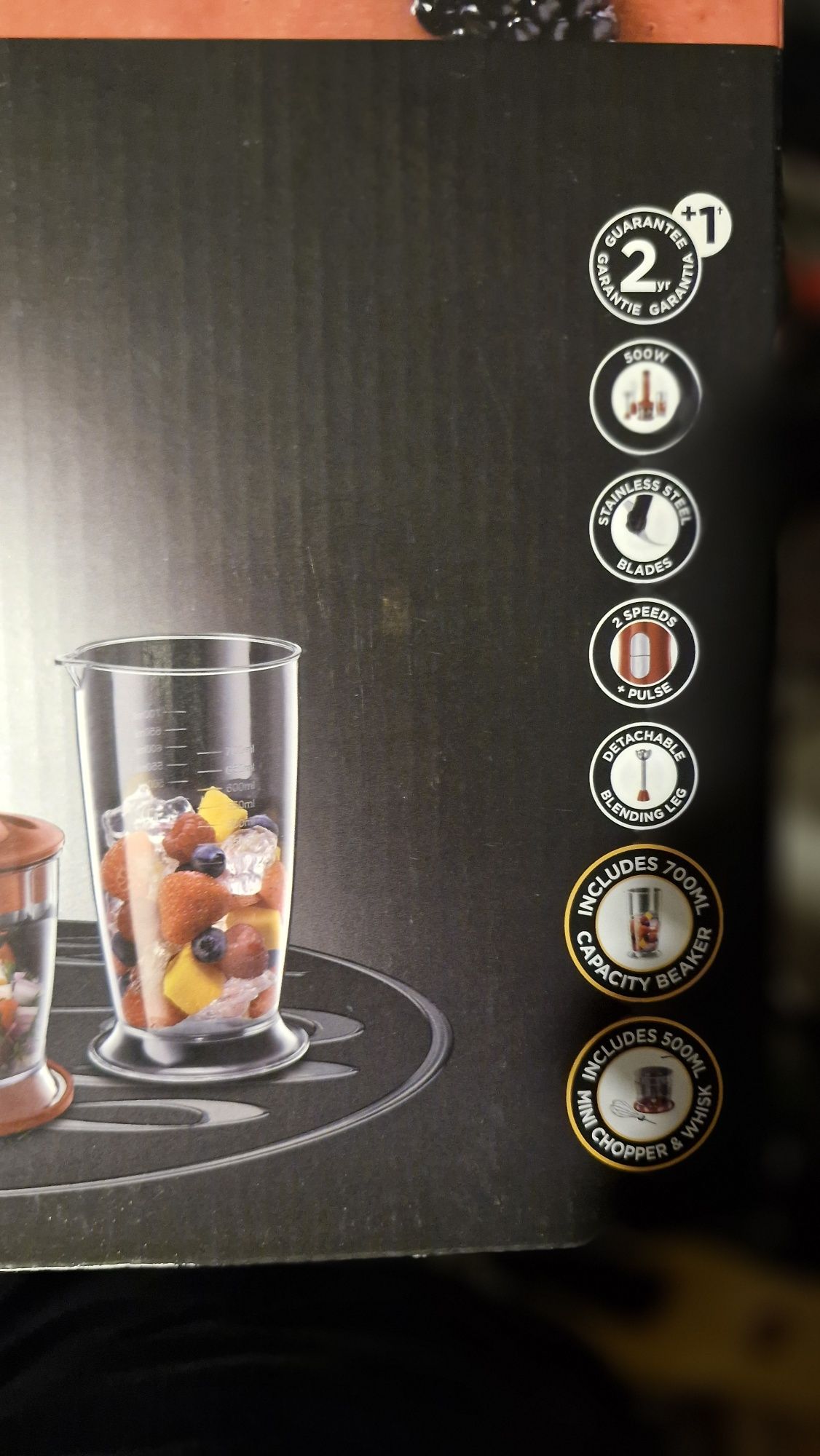 Blender ręczny Russell Hobbs 3w1 czerwony