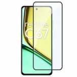 Szkło hartowane 5D do Realme C67 z czarną ramką