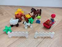 LEGO Duplo Miks klocków; koń, pies, koza, owca, farmer, chłopiec