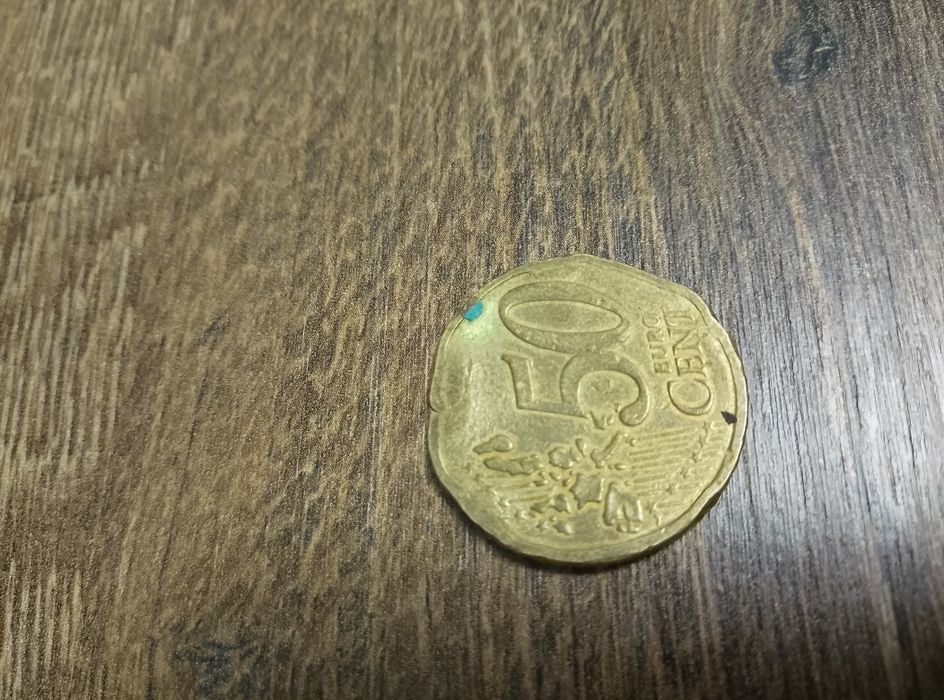 Продаж рідкісних монет 50 євро цент брак 2001,2004 року