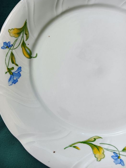 Talerz Porcelana Książ w kwiaty