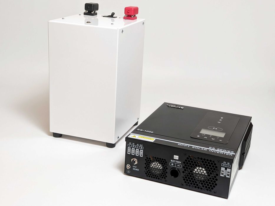 Комплект резервного живлення LiFePO 12.8v 120Ah Гібридний інвертор 1kW