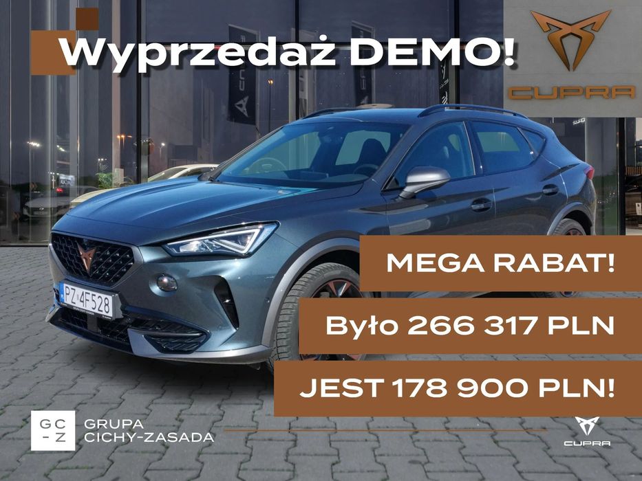 Cupra Formentor VZ 310KM, Kamera 360, Elektryczna klapa, Panorama, MEGA RABAT!