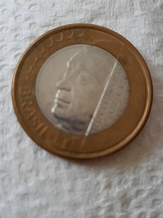 1 Real  Brasil ; moeda comemorativa 2002