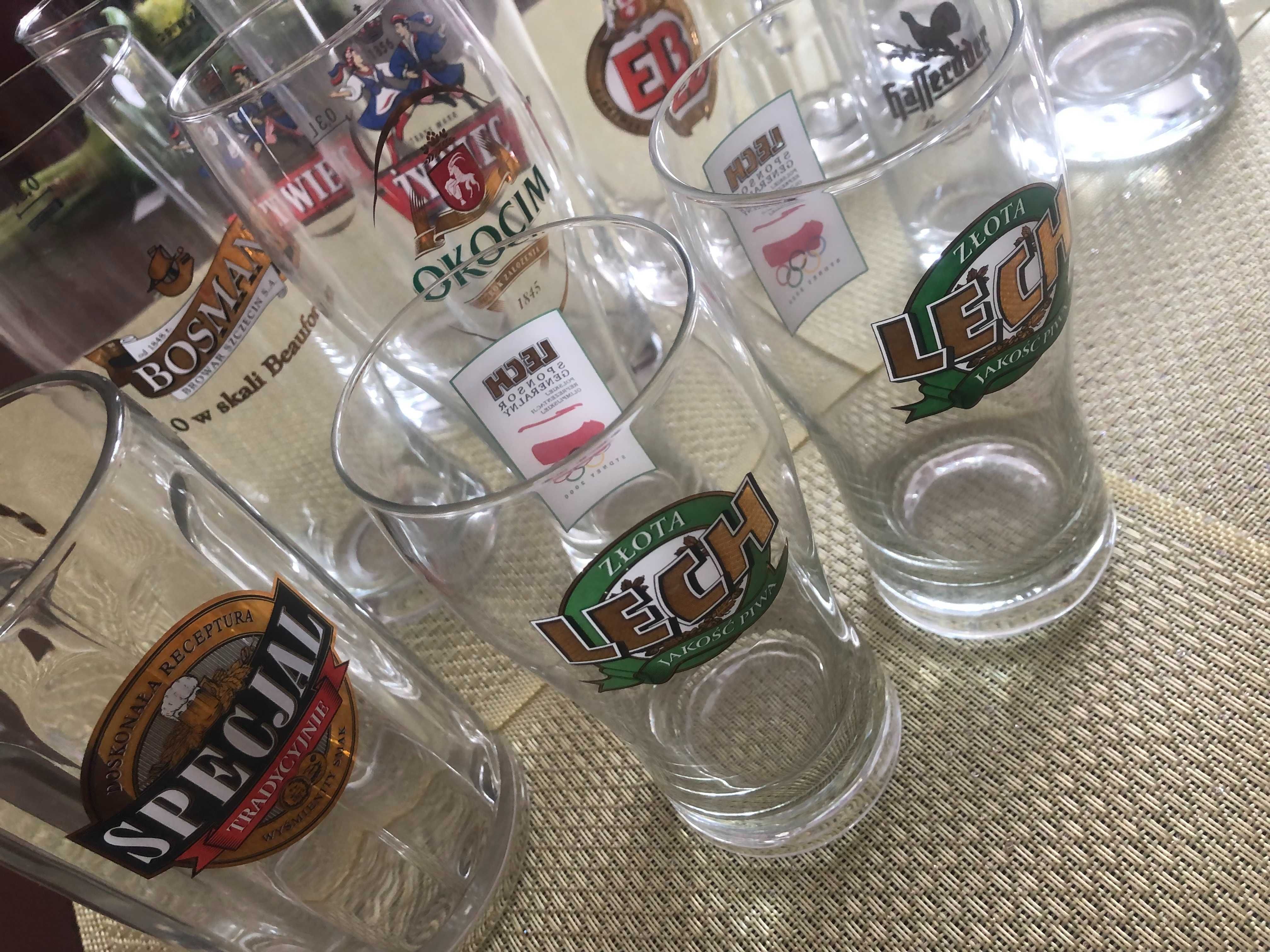Kolekcja szklanek i kufelków do piwa- wszystkie firmowe,logowane