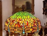Lampa witrażowa (Tiffany) Dragonfly wys.170cm,śred.62cm( 16,6kg)