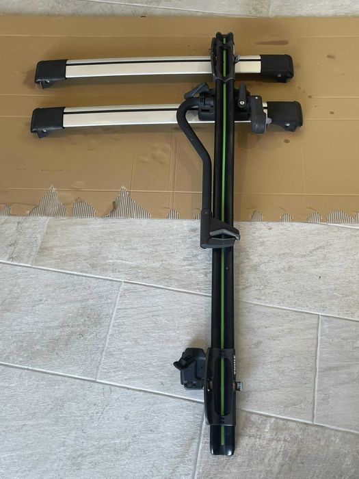 Barras de tejadilho + Suporte de bicicleta THULE (Modelo 591)