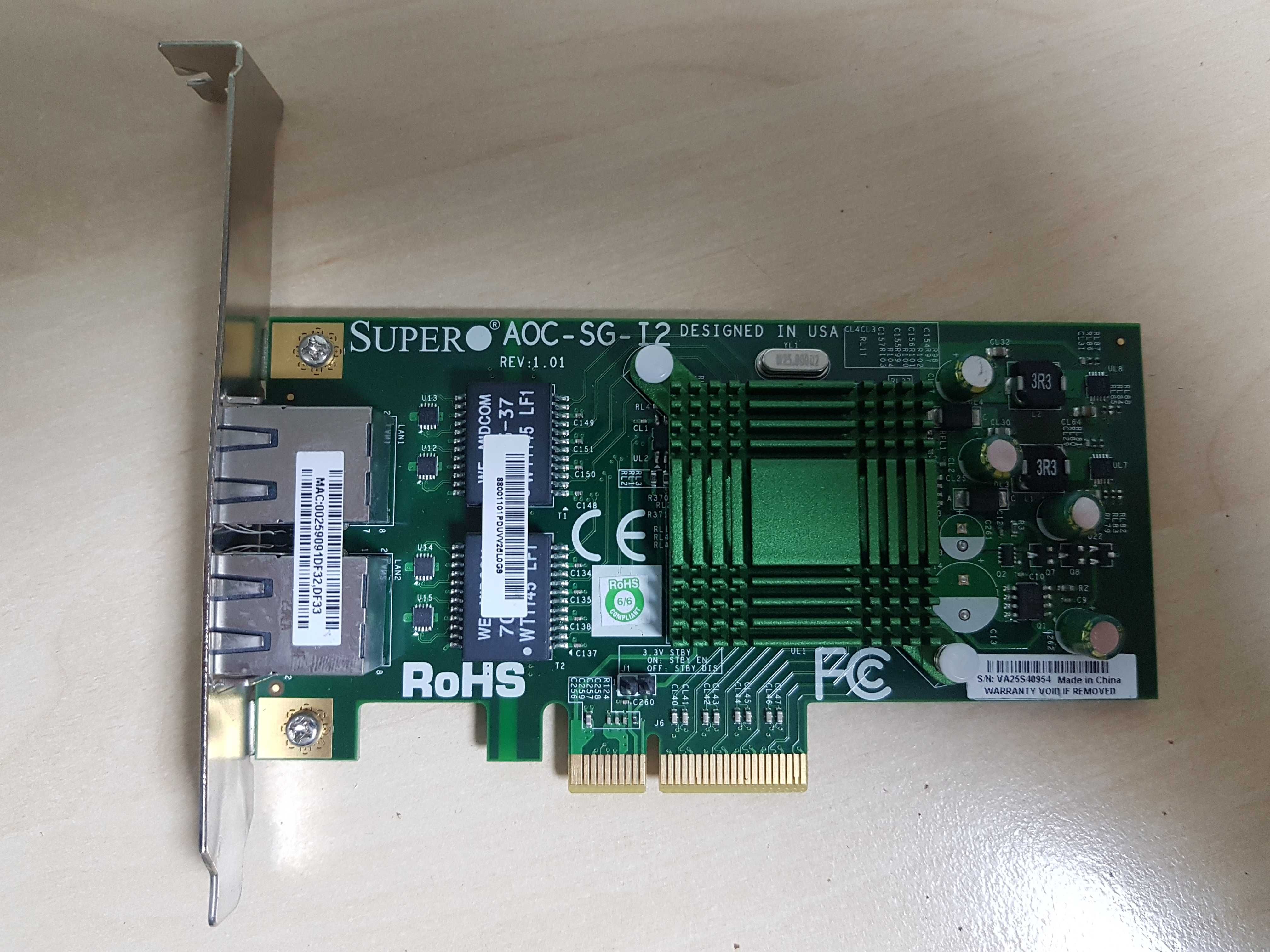 Сетевая карта Supermicro AOC-SG-I2