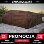 Garaż blaszany dwustanowiskowy garaz drewnopodobny 7x6m magazyn domek