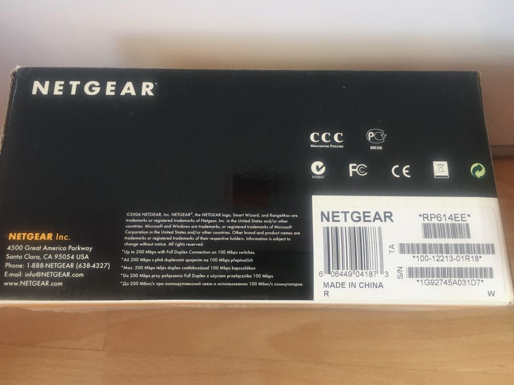 Netgear Router Web Safe RP614 v 4