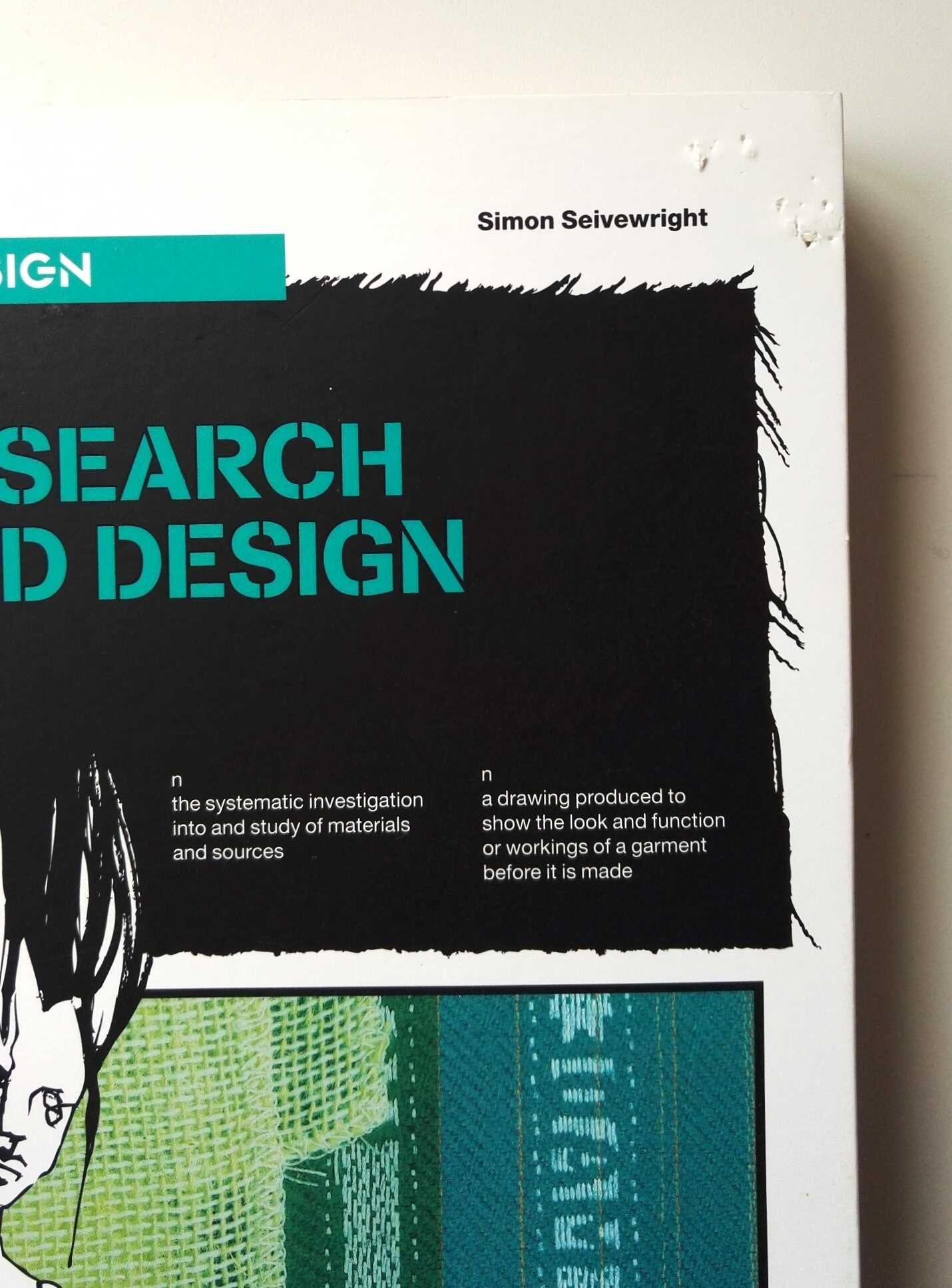 Livro de moda "Research and design" de Simon Seivewright