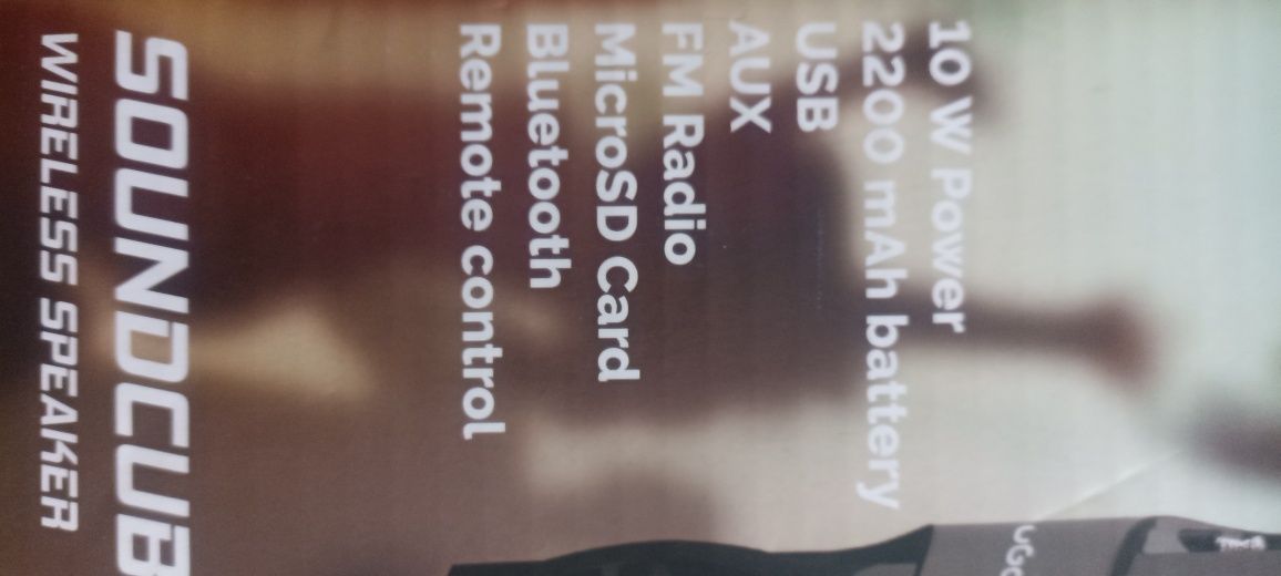 Głośnik z pilotem radio USB Bluetooth