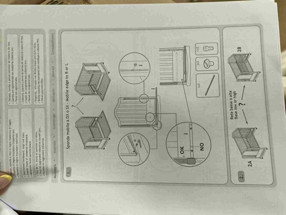 Łóżeczko Foppapedretti białe Śliczne