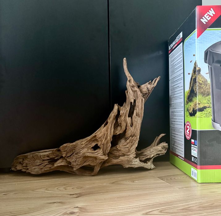 Akwarium 112L, szafka (nowa), Ultramax 1500 (nowy), korzeń XL